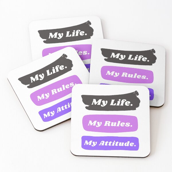 Item preview, My life my rules my attitude designed and sold by TopStyles.