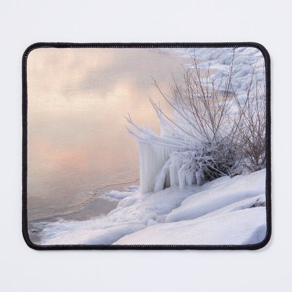 Item preview, Icy - Coral Pink And White on the Lakeshore designed and sold by Georgia Mizuleva.