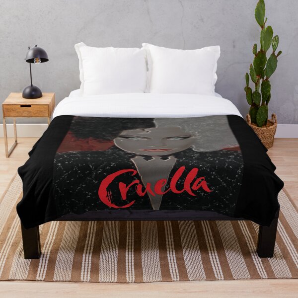Cruella De Vil Art Design Throw Blanket