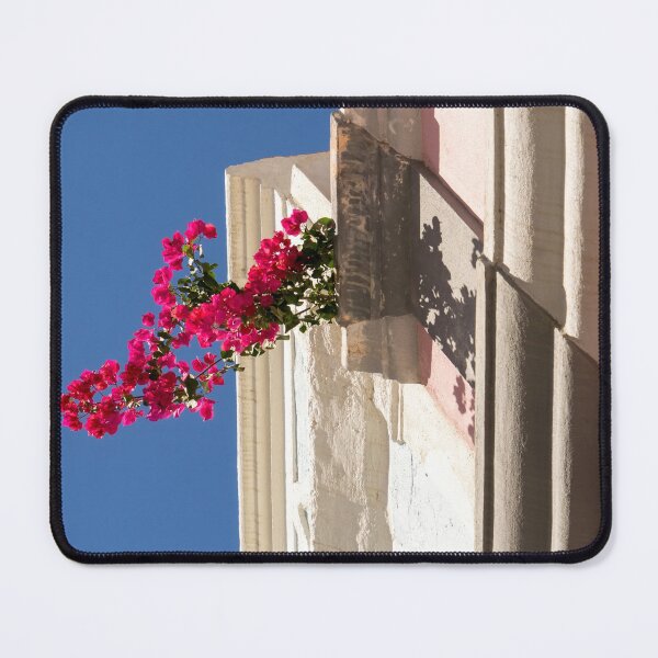 Item preview, Gallivanting in the Tropics - Incongruous Bougainvillea Sprig Between Stuccoed Walls designed and sold by Georgia Mizuleva.