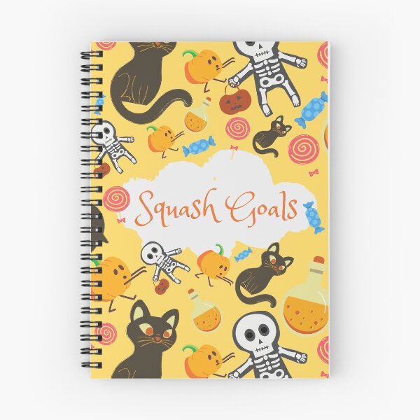 Item preview, Squash Goals Yellow Light Yellow Halloween Cat Skull Candy Pumpkin pattern designed and sold by IMYGREAT32.