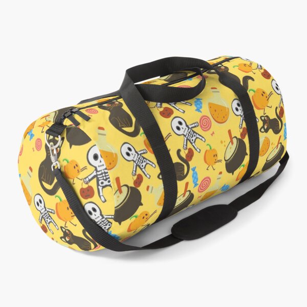Item preview, Squash Goals Yellow Light Yellow Halloween Cat Skull Candy Pumpkin pattern designed and sold by IMYGREAT32.