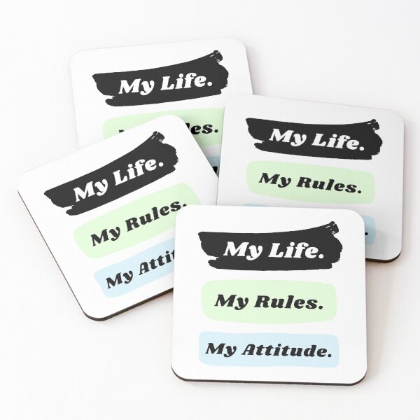 Item preview, My life my rules my attitude designed and sold by TopStyles.