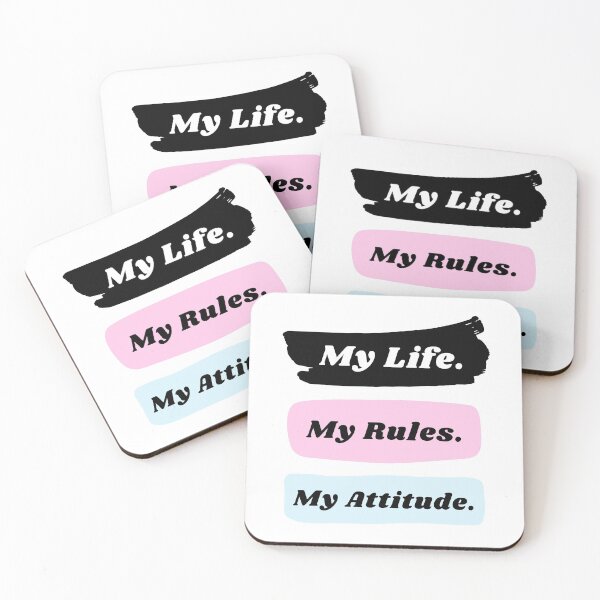Item preview, My life my rules my attitude designed and sold by TopStyles.
