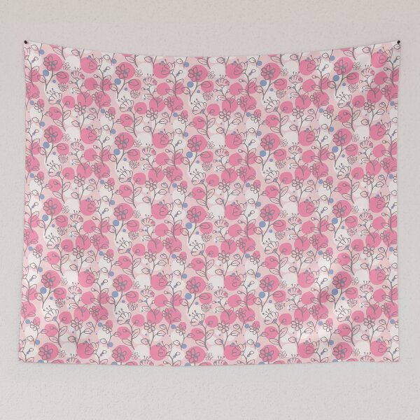 Item preview, Drawn dots and flowers pattern designed and sold by RafaelLima7.