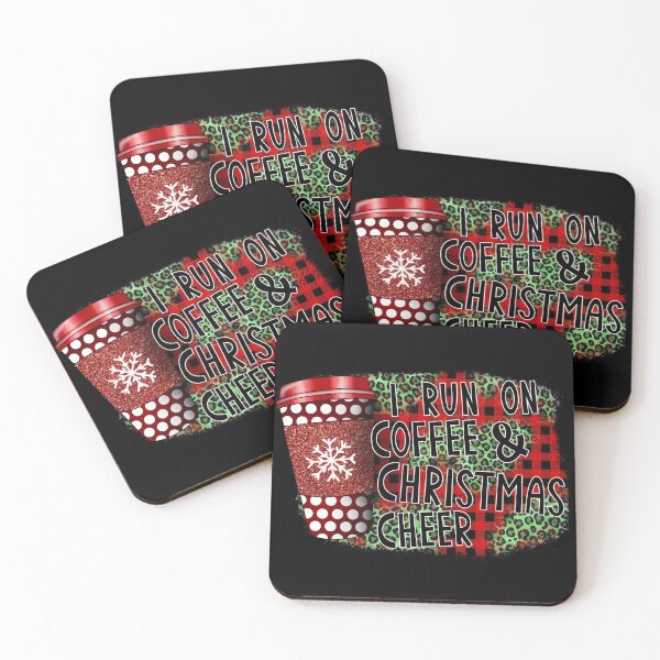 Item preview, Buffalo plaid cheetah I run on coffee and Christmas cheer leopard-  men’s/ women’s/ kids Christmas  designed and sold by Designs Of all kinds.