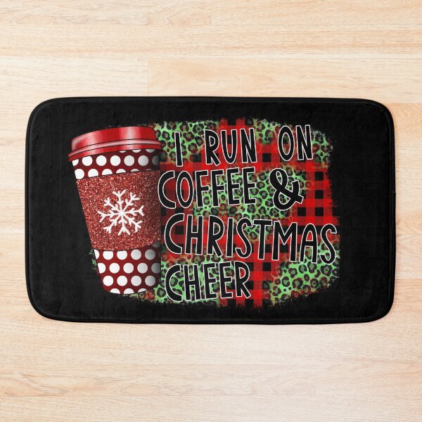 Item preview, Buffalo plaid cheetah I run on coffee and Christmas cheer leopard-  men’s/ women’s/ kids Christmas  designed and sold by Designs Of all kinds.