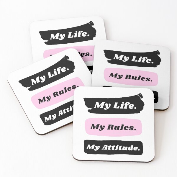 Item preview, My life my rules my attitude designed and sold by TopStyles.