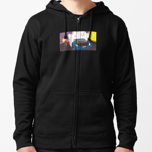 moking girl Zipped Hoodie