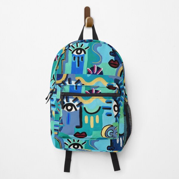 Item preview, Colorful abstract faces - Art print designed and sold by Ysivie.