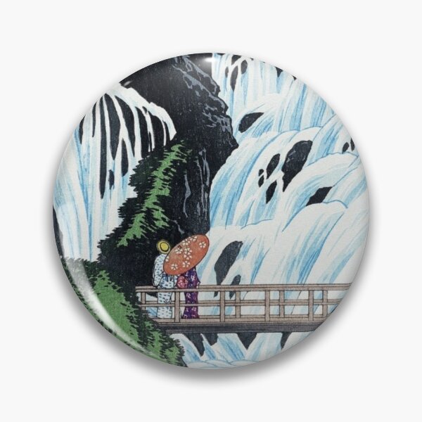 Item preview, Japanese Art Shiragumo Waterfall of Nikkō (1910) by Hiroaki Takahashi designed and sold by Daebakshop.
