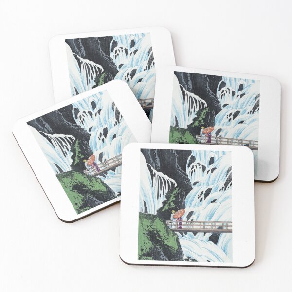 Item preview, Japanese Art Shiragumo Waterfall of Nikkō (1910) by Hiroaki Takahashi designed and sold by Daebakshop.