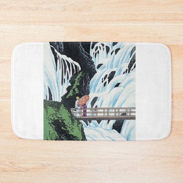 Item preview, Japanese Art Shiragumo Waterfall of Nikkō (1910) by Hiroaki Takahashi designed and sold by Daebakshop.