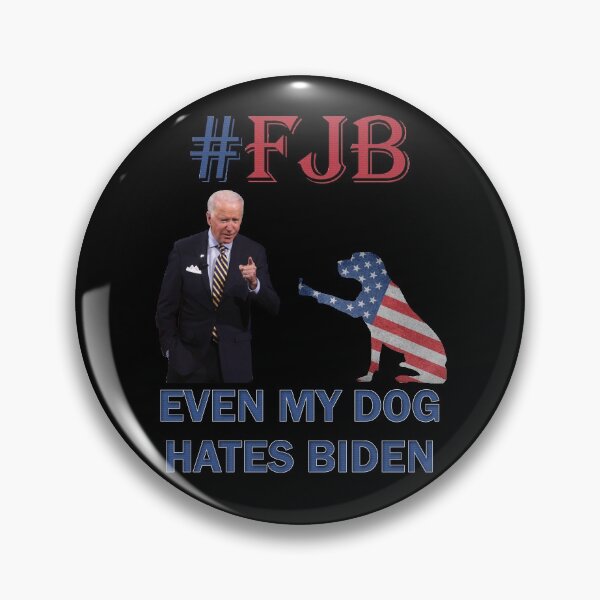 Item preview, DOG SHOWS MIDDLE FINGER TO BIDEN, Even My Dog Hates Biden, FJB designed and sold by Your Favorite Shop.