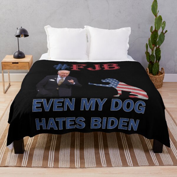 Item preview, DOG SHOWS MIDDLE FINGER TO BIDEN, Even My Dog Hates Biden, FJB designed and sold by Your Favorite Shop.