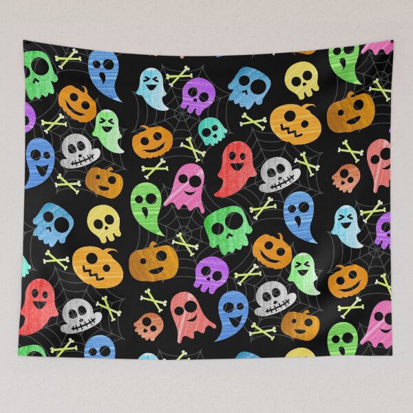 Item preview, Happy Halloween with cute Halloween stuffs designed and sold by Soumita.
