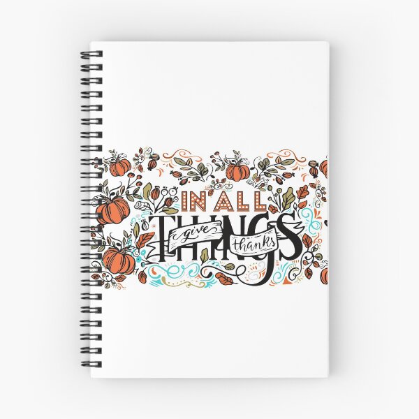 Item preview, IN ALL THINGS GIVE THANKS WITH PUMPKINS designed and sold by wildwhimsical.