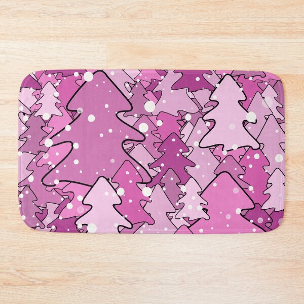 Item preview, pink forest winter,snow, snowflake, designed and sold by Collagedream.