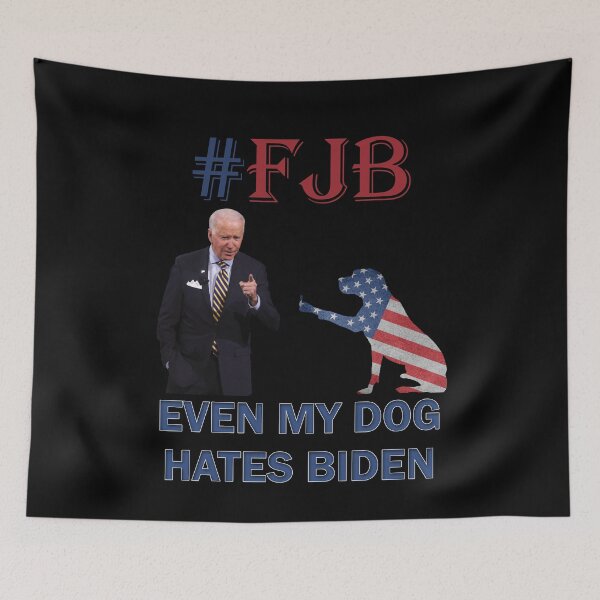 Item preview, DOG SHOWS MIDDLE FINGER TO BIDEN,  Anti Biden Social Club designed and sold by Your Favorite Shop.