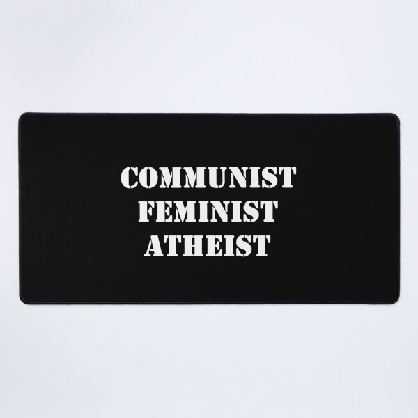 Item preview, communist feminist atheist white designed and sold by promisesarelies.