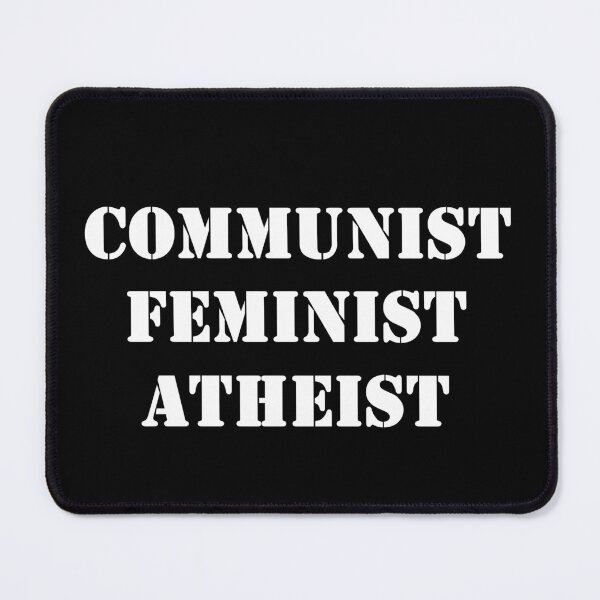 Item preview, communist feminist atheist white designed and sold by promisesarelies.