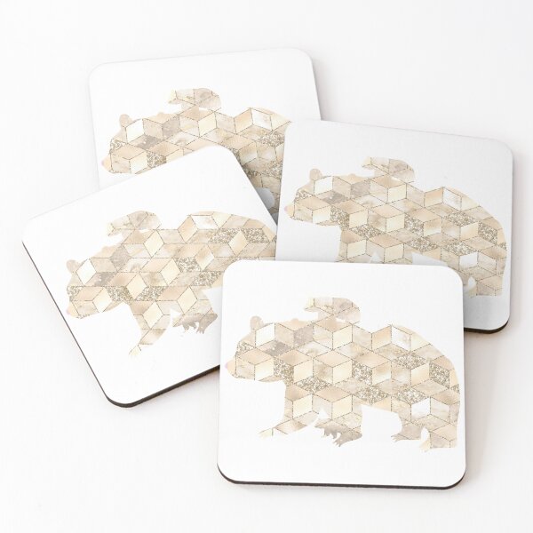 Item preview, Gold Glitter Bear designed and sold by Renatas Traideris.