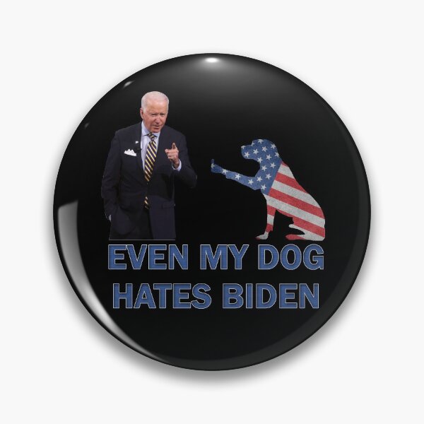 Item preview, DOG SHOWS MIDDLE FINGER TO BIDEN, Even My Dog Hates Biden, FJB designed and sold by Your Favorite Shop.