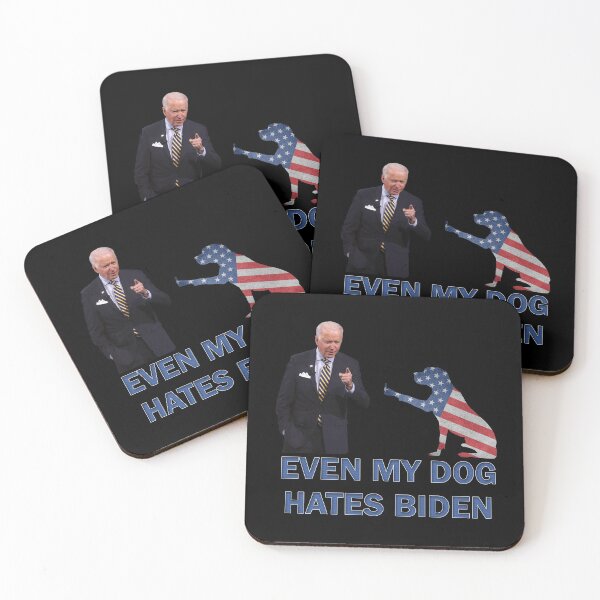 Item preview, DOG SHOWS MIDDLE FINGER TO BIDEN, Even My Dog Hates Biden, FJB designed and sold by Your Favorite Shop.