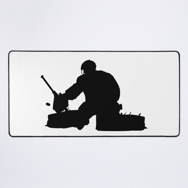 Item preview, Ice hockey player Goaltender, goalie in full goalkeeper equipment playing ice hockey designed and sold by Marcin Adrian.