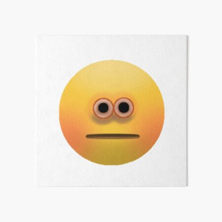 Shush Cursed Emoji | Art Board Print