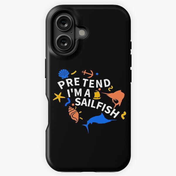 Vista previa del artículo con la obra «Finge que soy un pez vela: regalo divertido para los amantes del pez vela», diseñado y vendido por STrongUP.