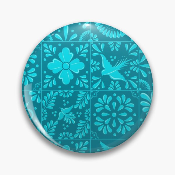 Item preview, Mexican Light Blue Talavera Tile Pattern by Akbaly designed and sold by Akbaly.