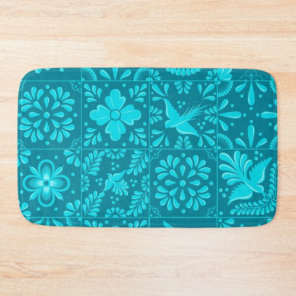 Item preview, Mexican Light Blue Talavera Tile Pattern by Akbaly designed and sold by Akbaly.