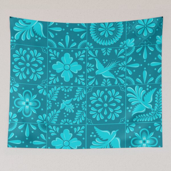 Item preview, Mexican Light Blue Talavera Tile Pattern by Akbaly designed and sold by Akbaly.