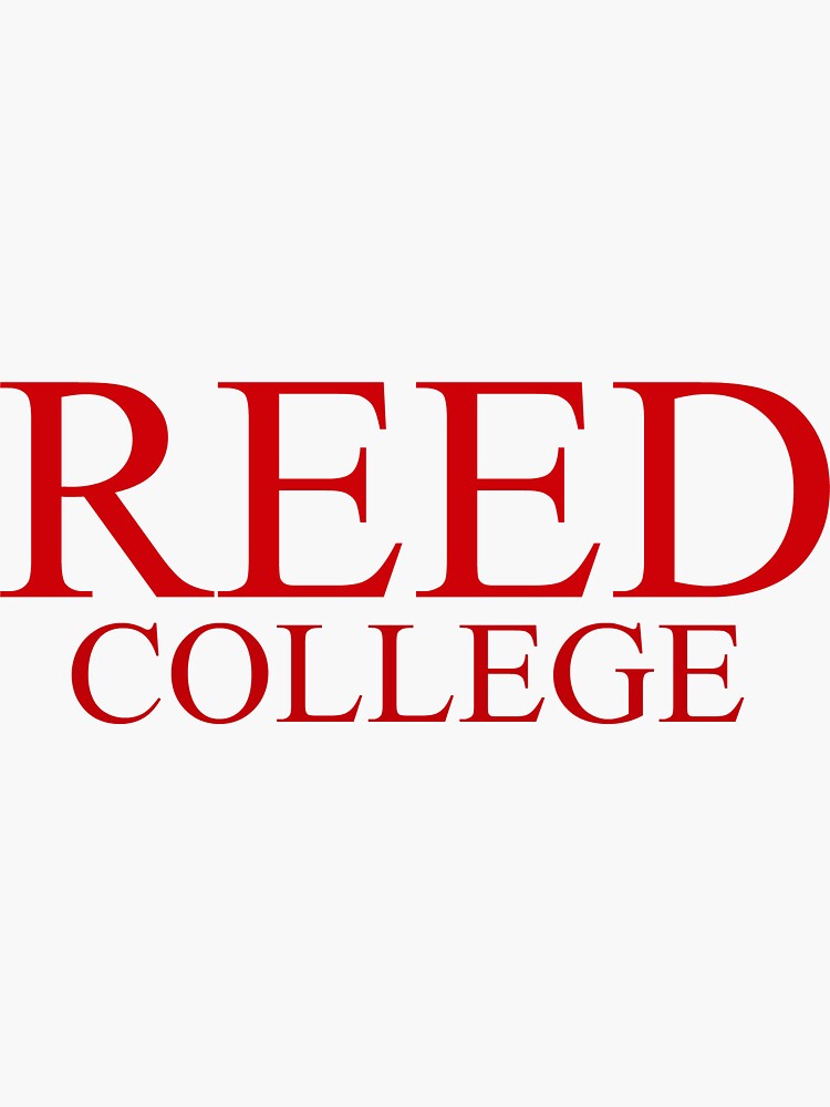"Reed College" Sticker for Sale by sorasicha Redbubble