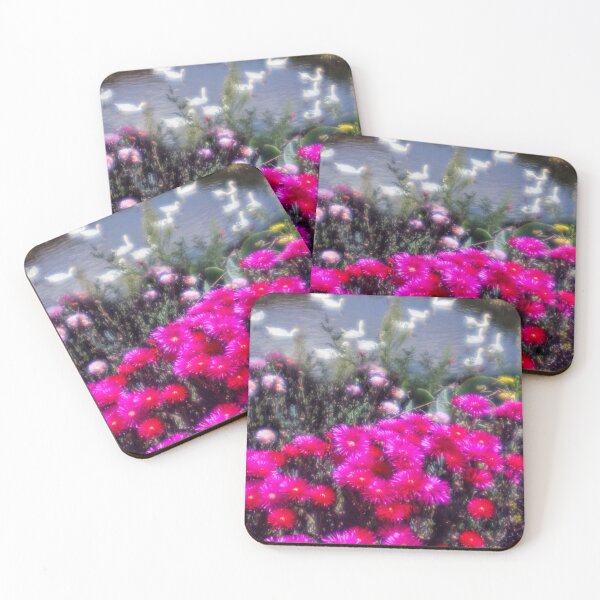 Item preview, Red and Pink Blooms with Lazy, Hazy Ducks Bloomcore designed and sold by Scotch Macaskill.