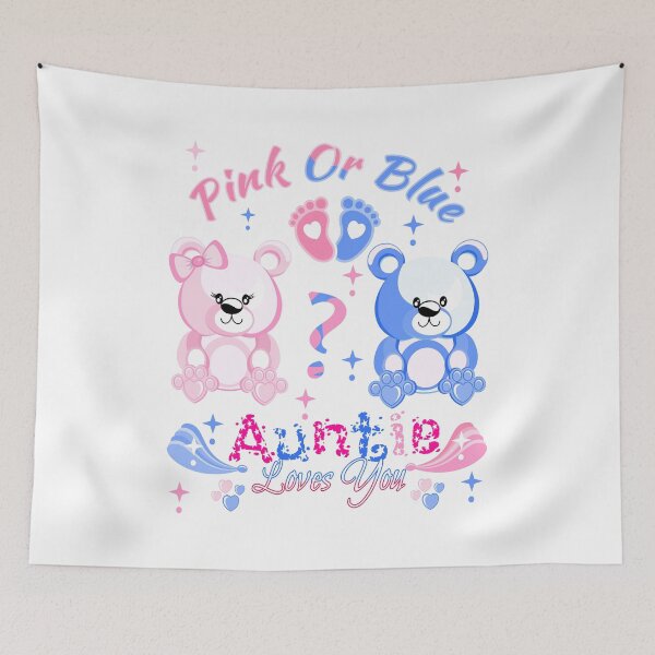 Item preview, pink or blue Auntie loves you designed and sold by bluehatgraphics.