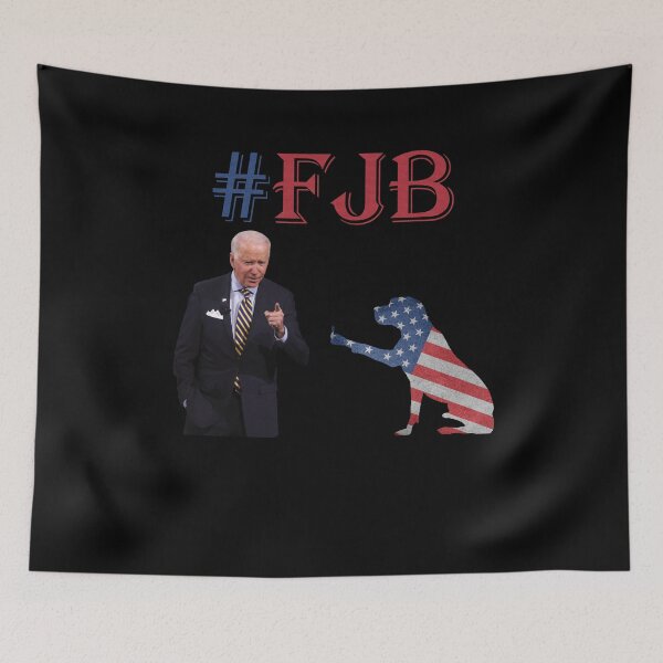 Item preview,  DOG SHOWS MIDDLE FINGER TO BIDEN, Even My Dog Hates Biden, FJB designed and sold by Your Favorite Shop.