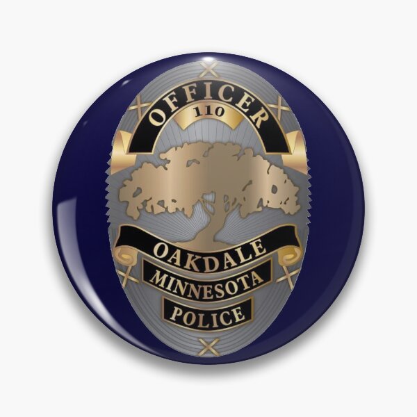 Artikelvorschau, Oakdale Minnesota Polizeiabzeichen entworfen und verkauft von Lawrence Baird.