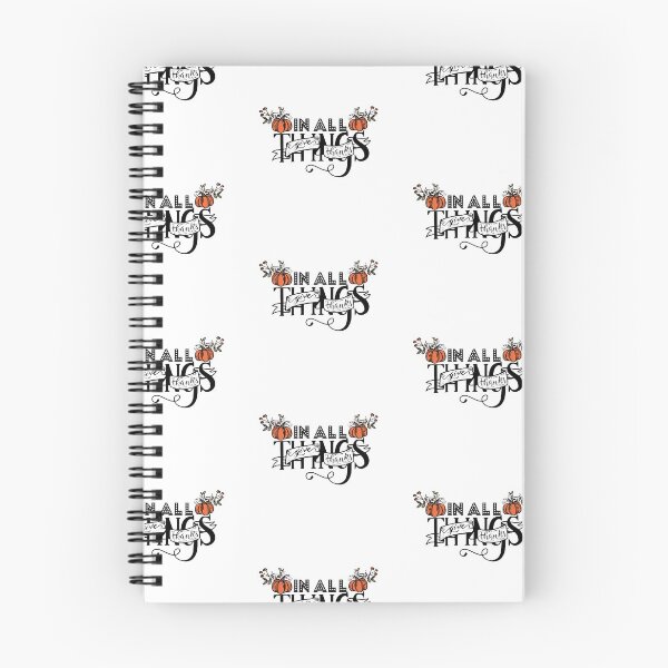 Item preview, IN ALL THINGS GIVE THANKS WITH PUMPKIN TEXT designed and sold by wildwhimsical.