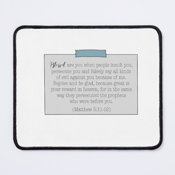 Item preview, Bible Verses Sticker, Matthew 5:11-12, Bible Quote, Faith, Christian Stickers, Sermon on the mount, Jesus, Blessed designed and sold by SHiNStudio.