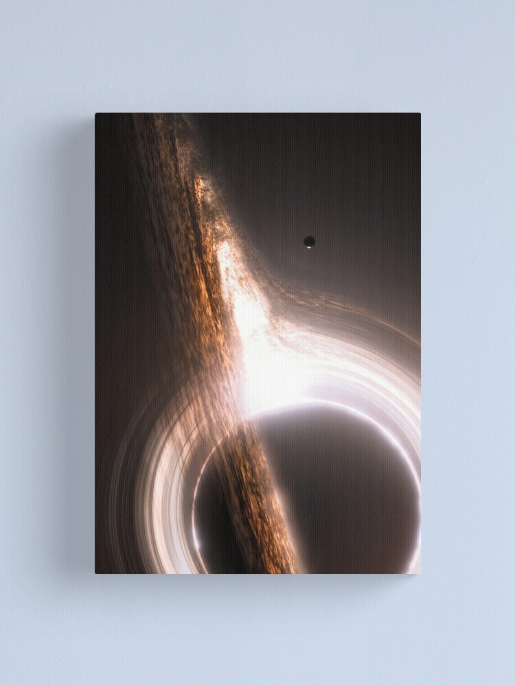 Alternate view of Interstellar Gargantua Black Hole Canvas Print