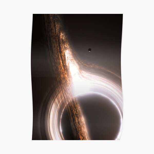 Trou noir de Gargantua interstellaire Poster