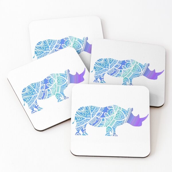 Item preview, Blue Mandala Rhino designed and sold by Renatas Traideris.
