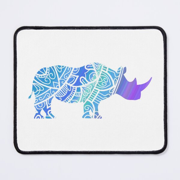 Item preview, Blue Mandala Rhino designed and sold by Renatas Traideris.
