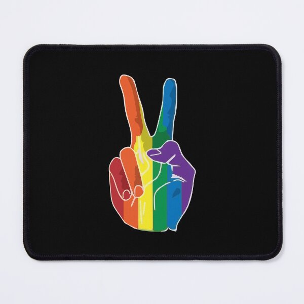 Item preview, LGBTQ Peace Sign | Gay Pride Sticker designed and sold by YikesForever.
