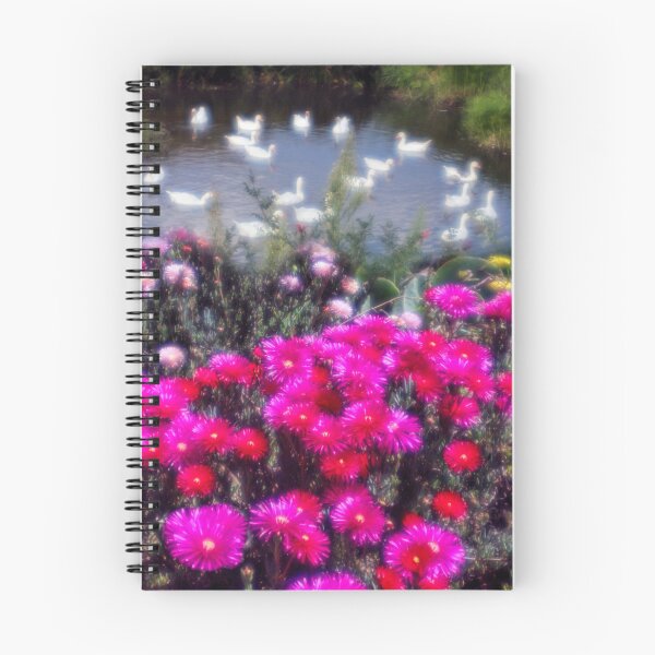 Item preview, Red and Pink Blooms with Lazy, Hazy Ducks Bloomcore designed and sold by Scotch Macaskill.
