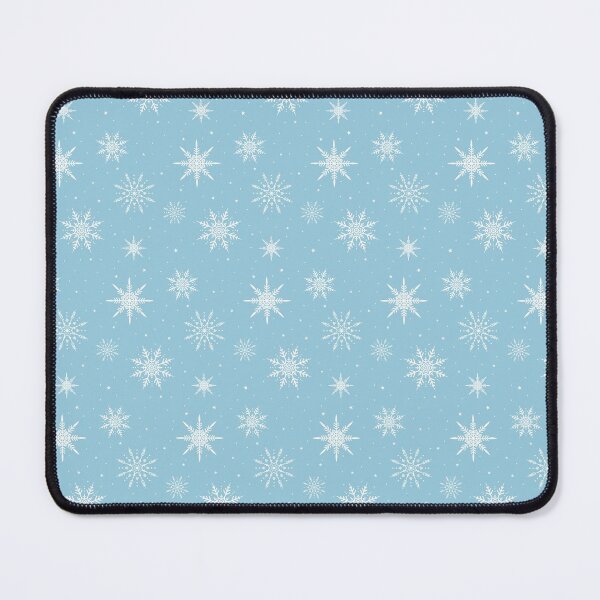 Item preview, White Blue Snowflakes - Snowflake Pattern designed and sold by UniqueMw.