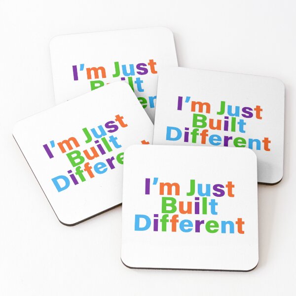 Item preview, I'm just built different joke meme designed and sold by Captain-Jackson.