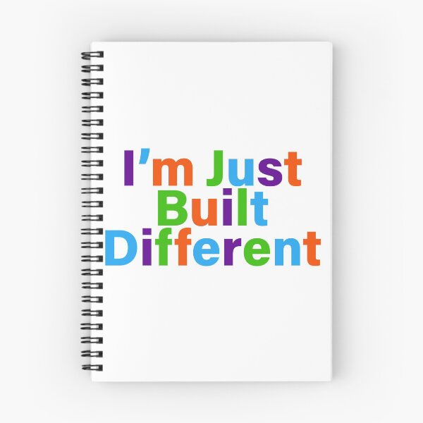 Item preview, I'm just built different joke meme designed and sold by Captain-Jackson.
